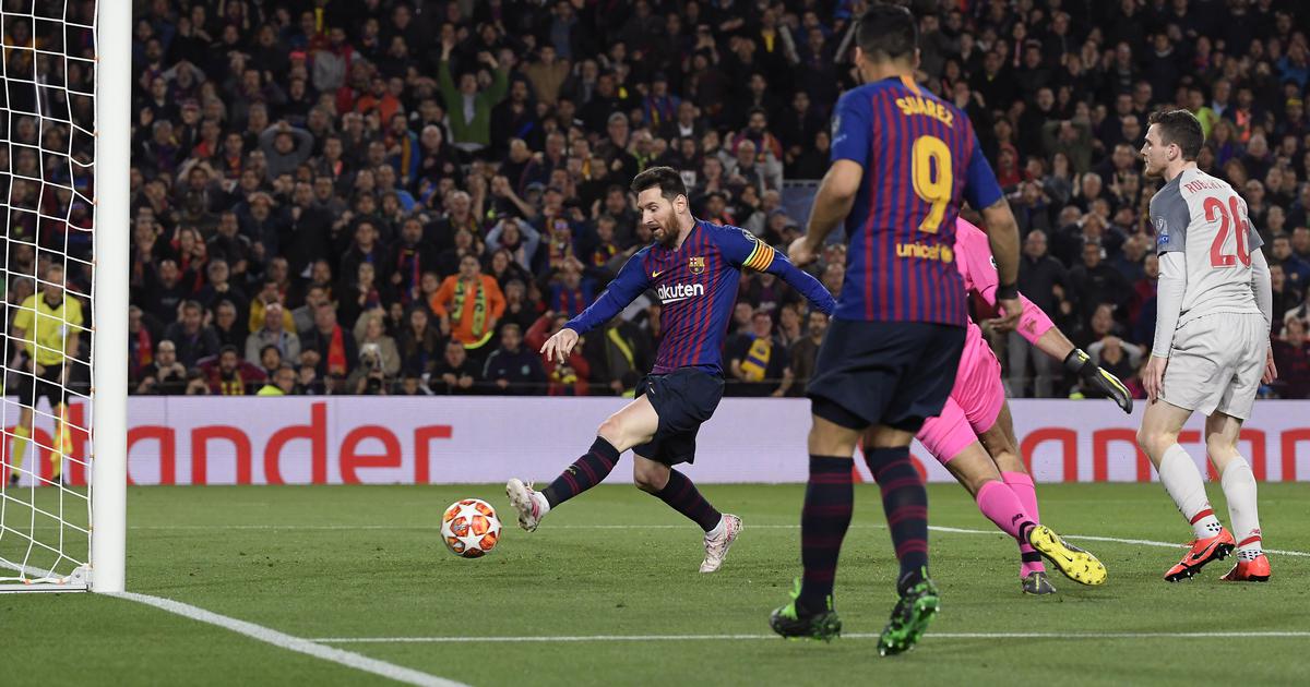 Lionel Messi against Liverpool - Champions League Semi Final