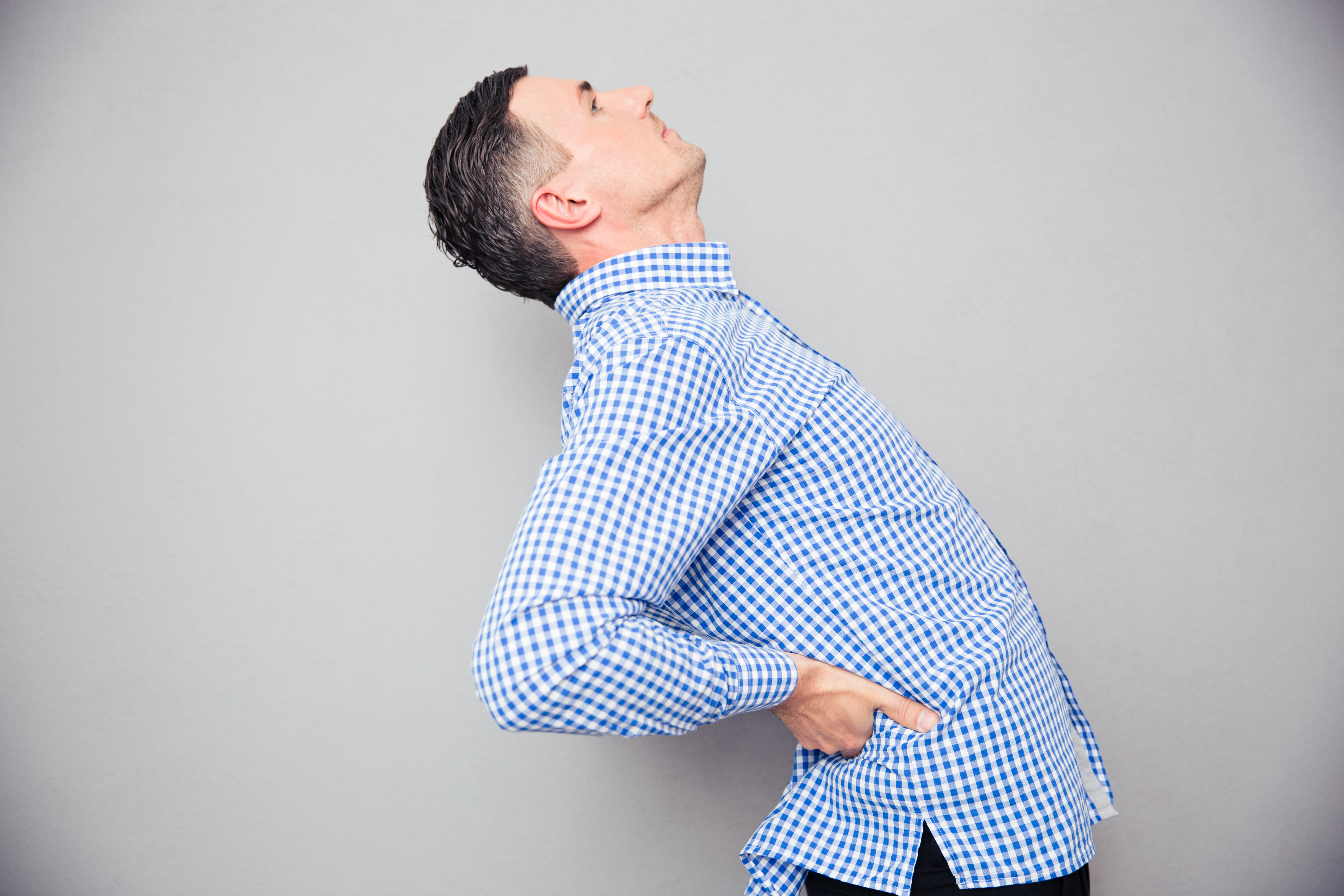 Man with back pain