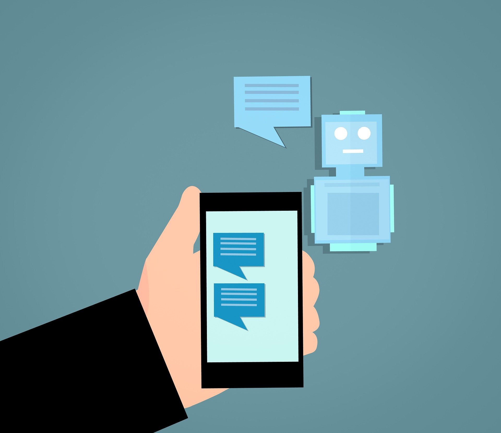 customer using a chatbot