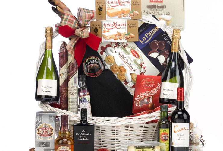 items found in a Christmas hamper