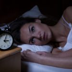 Woman with insomnia