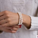pearls on wrist