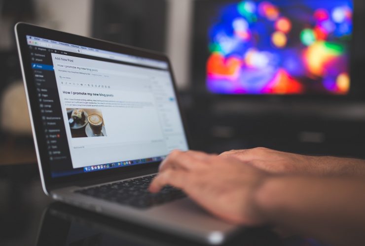 wordpress admin screen